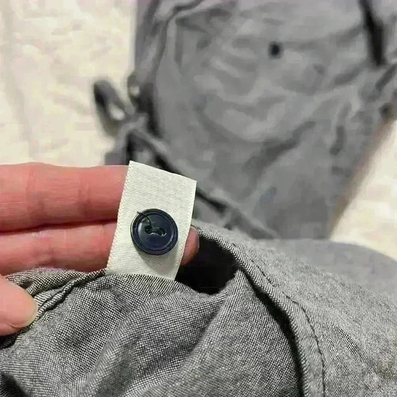 Field &‎ Stream gray cotton shirt dress with tie waist. Women’s size medium - Picture 10 of 10